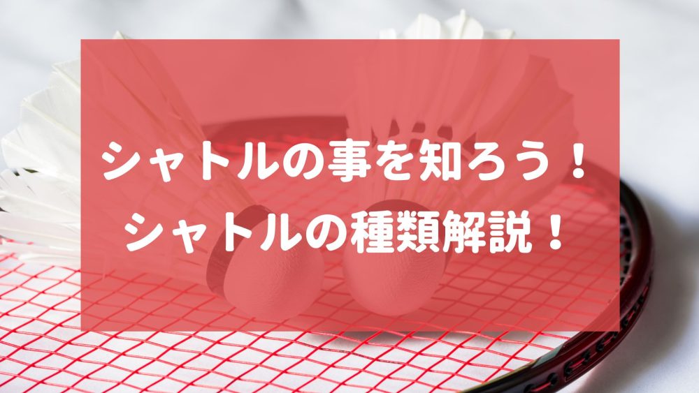 シャトルの事を知ろう！バドミントンのシャトルの種類解説！ 【愛知・名古屋】KOKACAREバドミントン教室・スクール（コカケア）